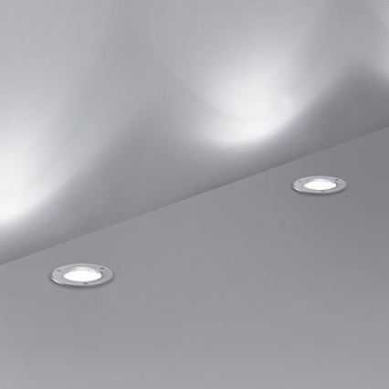 Ideal Lux - Oprit verlichting voor buiten PARK 1xGU10/20W/230V IP65 mat chroom