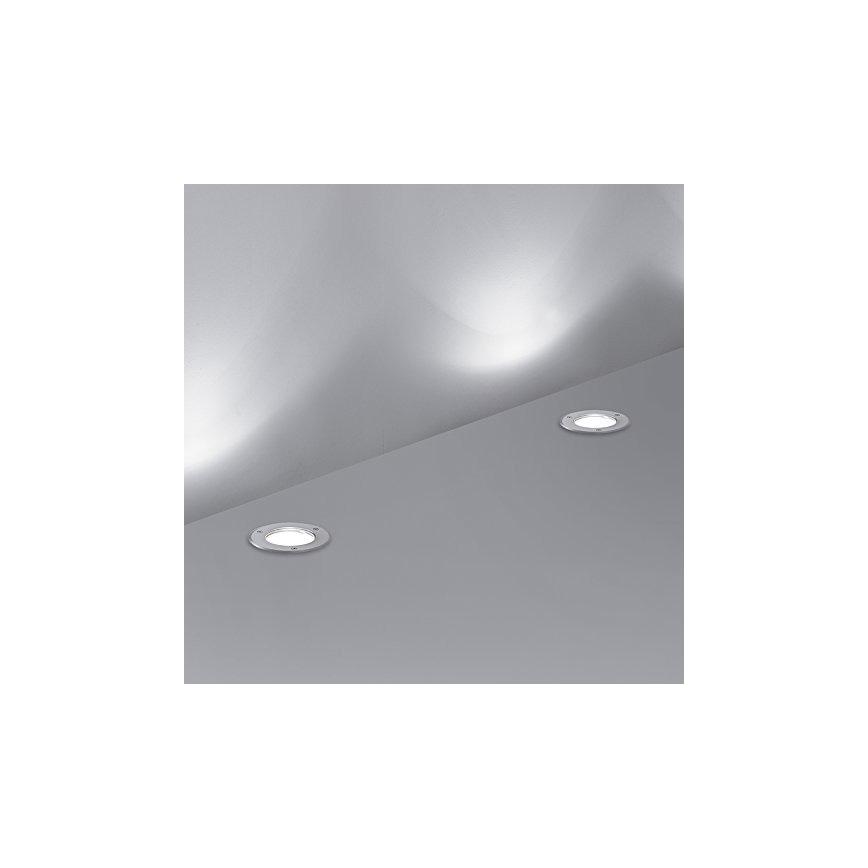 Ideal Lux - Oprit verlichting voor buiten PARK 1xGU10/20W/230V IP65 mat chroom