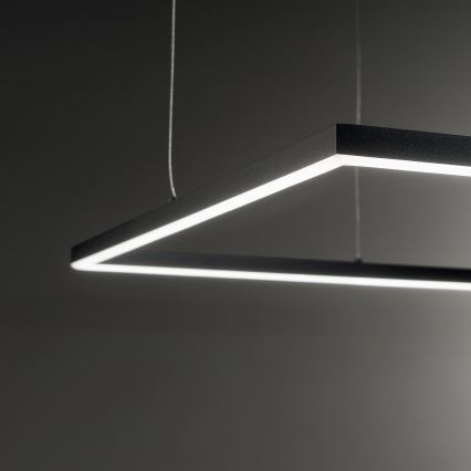 Ideal Lux - LED-hanglamp aan kabel ORACLE SLIM LED/44W/230V 3000K CRI 90 70x70 cm zwart