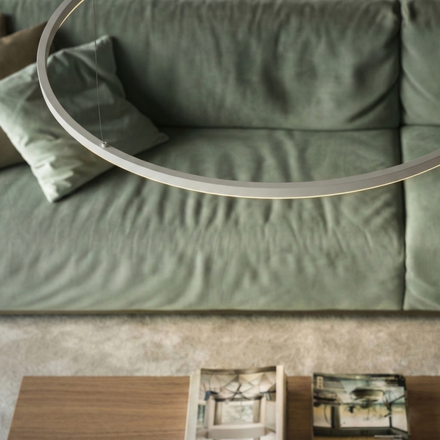 Ideal Lux - LED-hanglamp aan kabel ORACLE SLIM LED/37W/230V 4000K CRI 90 Ø 70 cm wit