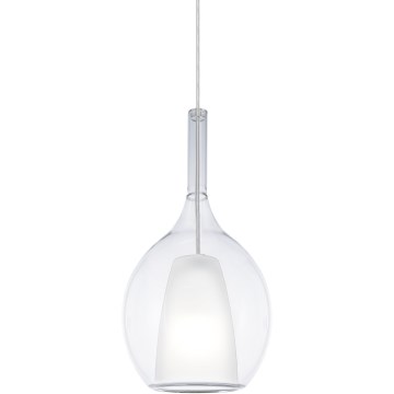Ideal Lux - Pendellamp KALIQUE 1xE27/42W/230V Ø 18 cm helder
