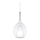 Ideal Lux - Pendellamp KALIQUE 1xE27/42W/230V Ø 18 cm helder