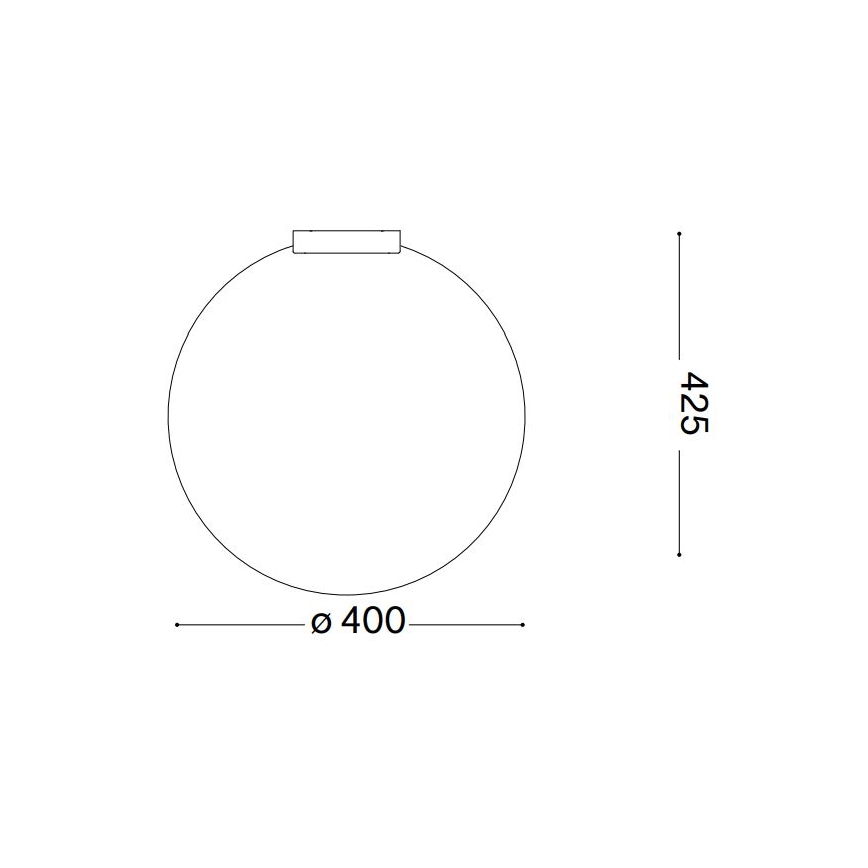 Ideal Lux - Plafondlamp CARTA 1xE27/25W/230V diameter 40 cm wit