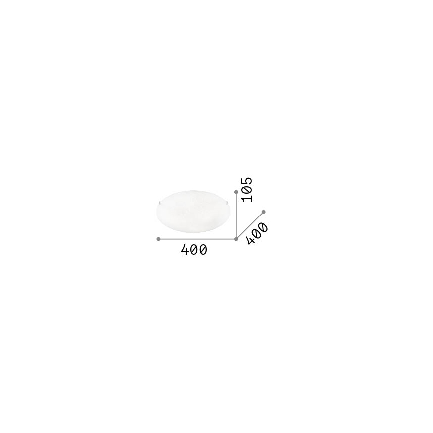 Ideal Lux - Plafondlamp LANA 3xE27/60W/230V Ø 40 cm wit