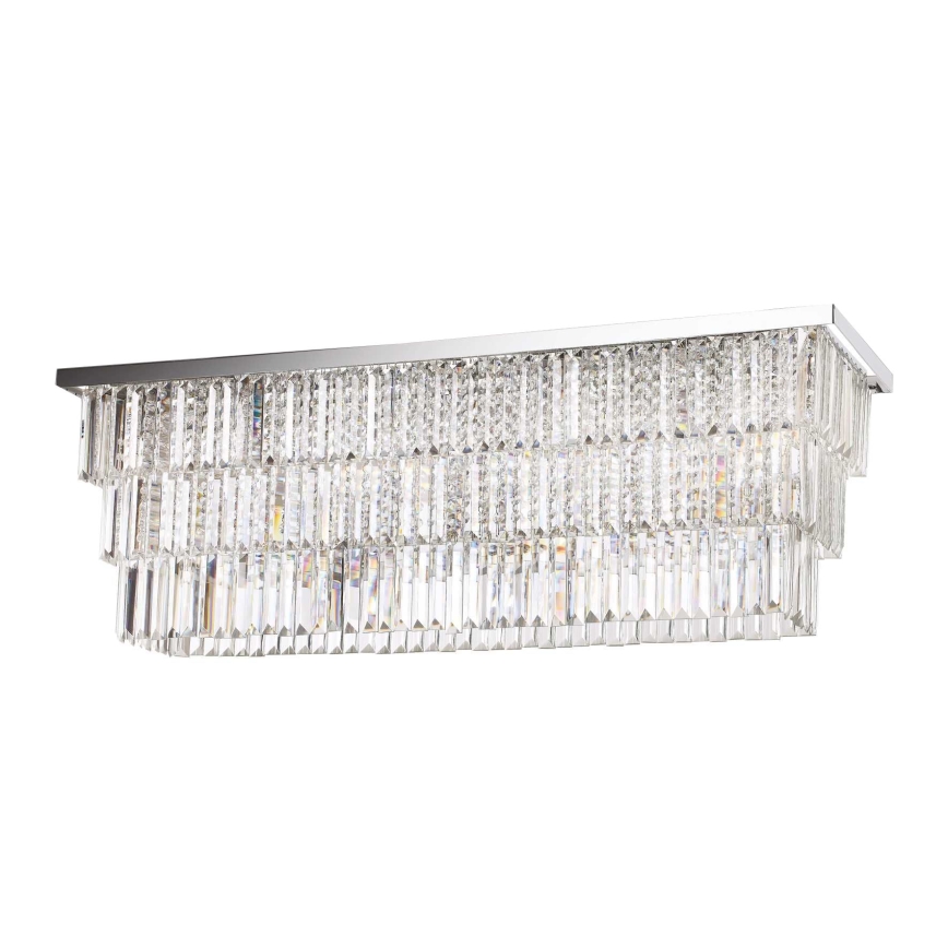 Ideal Lux - Plafondlamp MARTINEZ 8xE14/40W/230V glanzend chroom