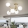 Ideal Lux - Plafondlamp NODI 5xE14/28W/230V 50x55 cm messing/wit