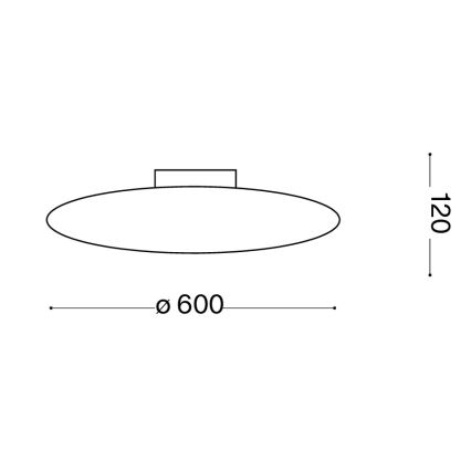 Ideal Lux - Plafondlamp SMARTIES 3xE27/42W/230V Ø 60 cm wit