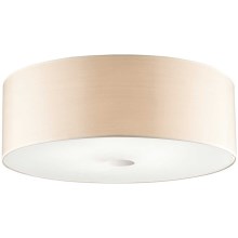 Ideal Lux - Plafondlamp WOODY 5xE27/60W/230V diameter 60 cm beige