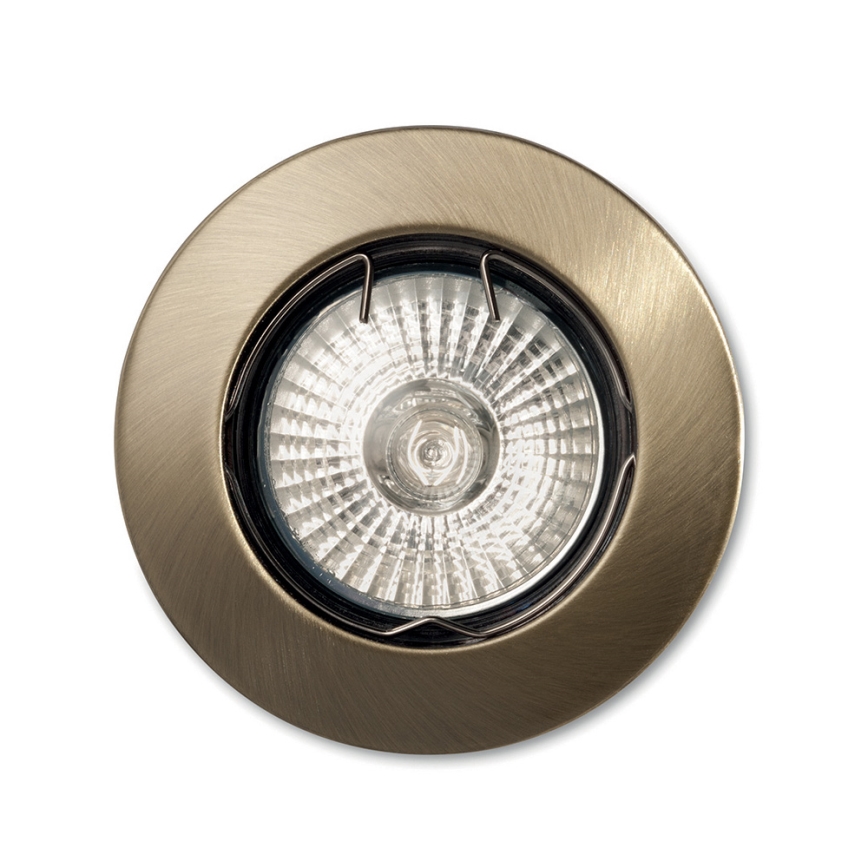 Ideal Lux - SET van 3 inbouwspots JAZZ 1xGU10/50W/230V Ø 7,7 cm brons