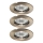 Ideal Lux - SET van 3 inbouwspots JAZZ 1xGU10/50W/230V Ø 7,7 cm brons