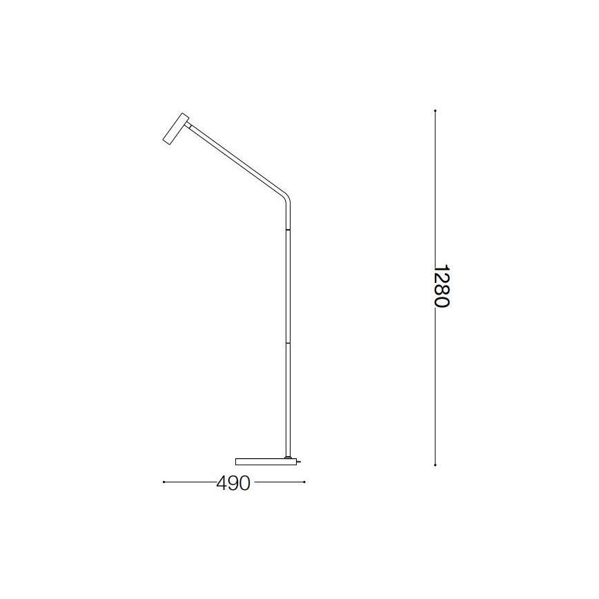 Ideal Lux - Staande LED Lamp EASY LED/3,5W/230V CRI 90 zwart