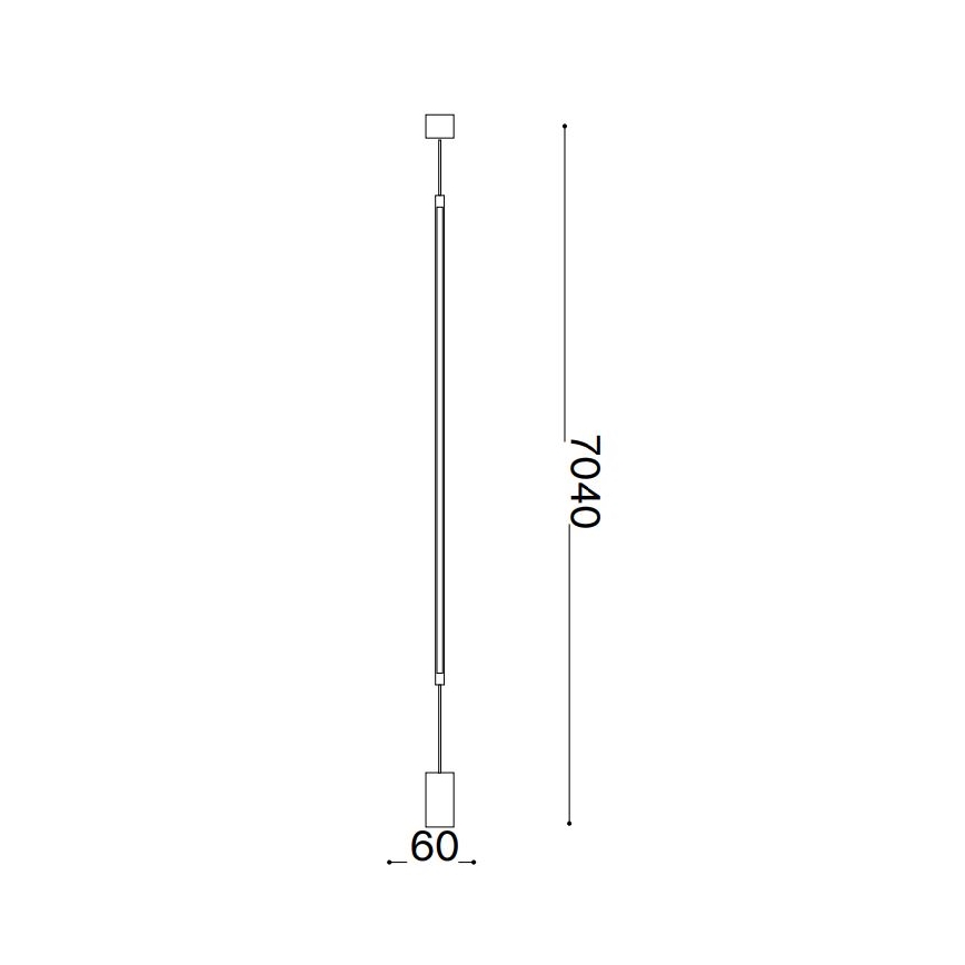 Ideal Lux - Staande LED Lamp FILO LED/14W/230V 3000K CRI 90 zwart