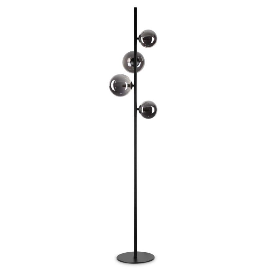 Ideal Lux - Staande LED Lamp PERLAGE 4xG9/3W/230V zwart/gerookt