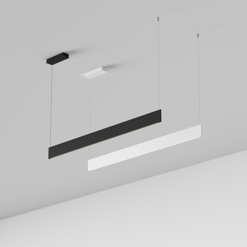 Ideal Lux - STEEL LED-hanglamp aan staalkabel, 24W, 230V, 3000K, CRI 90, 120 cm, wit