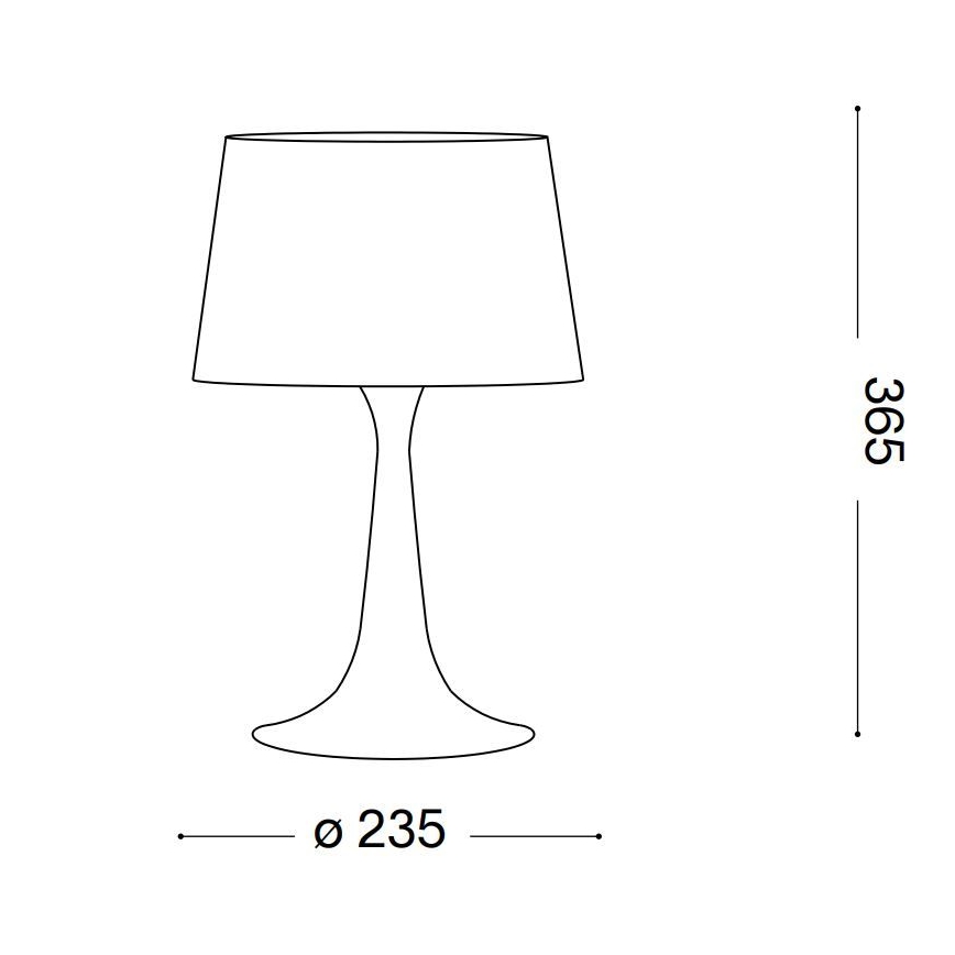 Ideal Lux - Tafellamp 1xE27/60W/230V