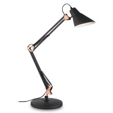 Ideal Lux - Tafellamp 1xE27/60W/230V zwart