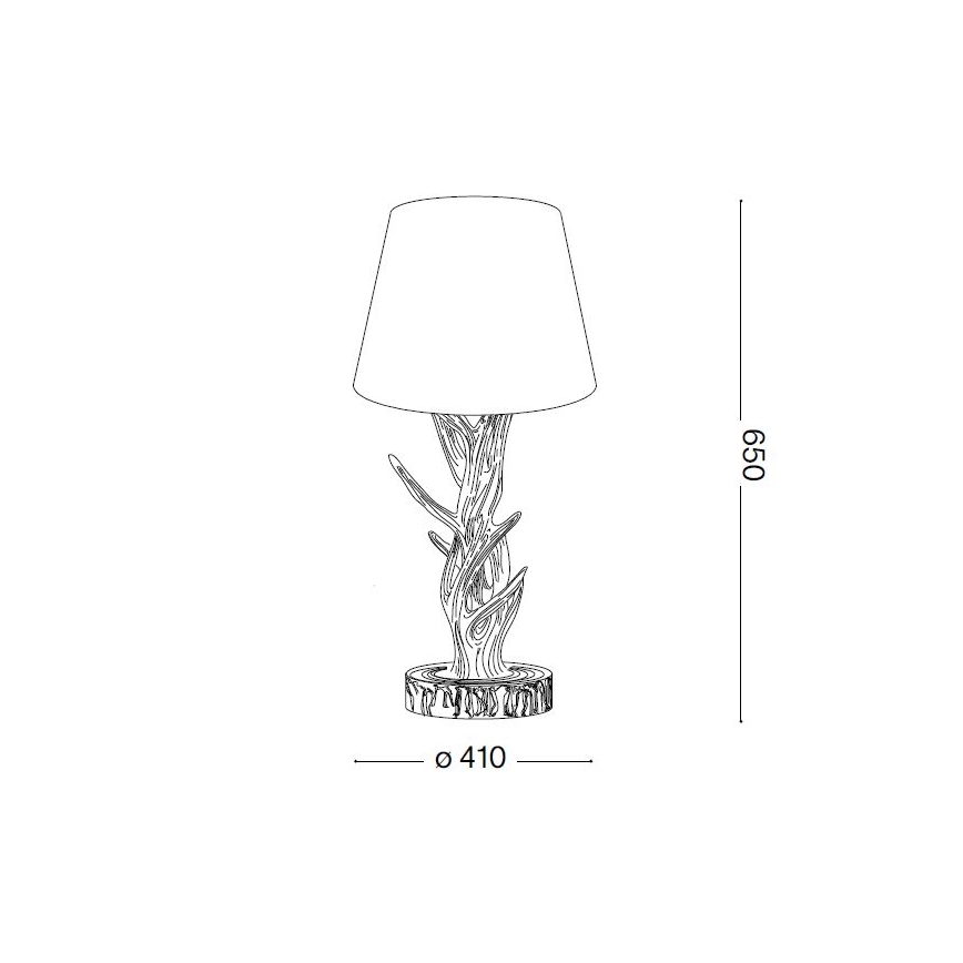 Ideal Lux - Tafellamp CHALET 1xE27/60W/230V gewei