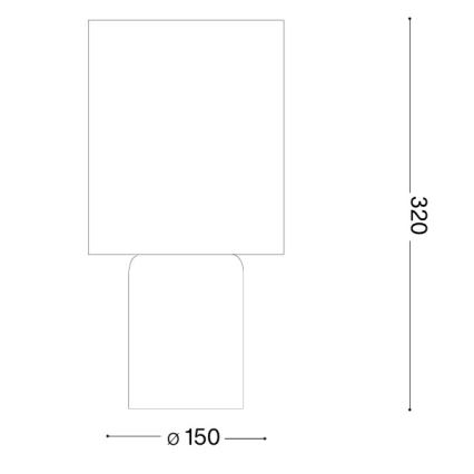 Ideal Lux - Tafellamp KALI 1xE14/40W/230V crème