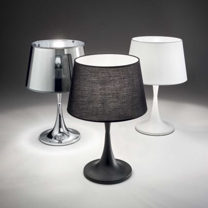 Ideal Lux - Tafellamp LONDON 1xE27/60W/230V hoogglans chroom