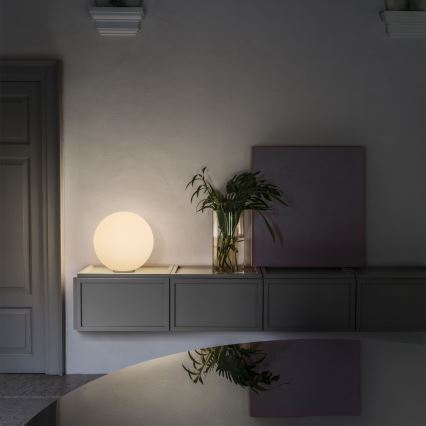 Ideal Lux - Tafellamp MAPA 1xE27/42W/230V Ø 30 cm wit