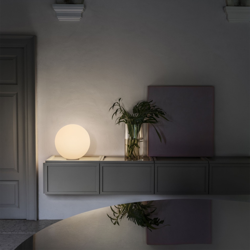 Ideal Lux - Tafellamp MAPA 1xE27/42W/230V Ø 40 cm wit