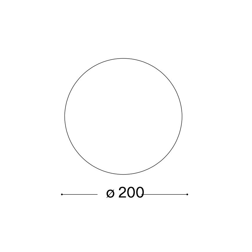 Ideal Lux - Universeel vervangingsglas MAPA E27 Ø 20 cm wit