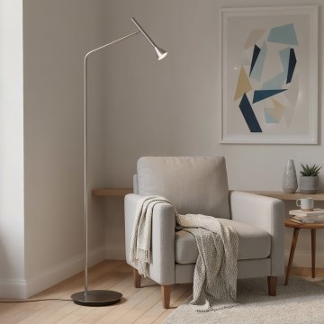 Ideal Lux - Vloerlamp DIESIS LED/4,5W/230V CRI 95 mat chroom