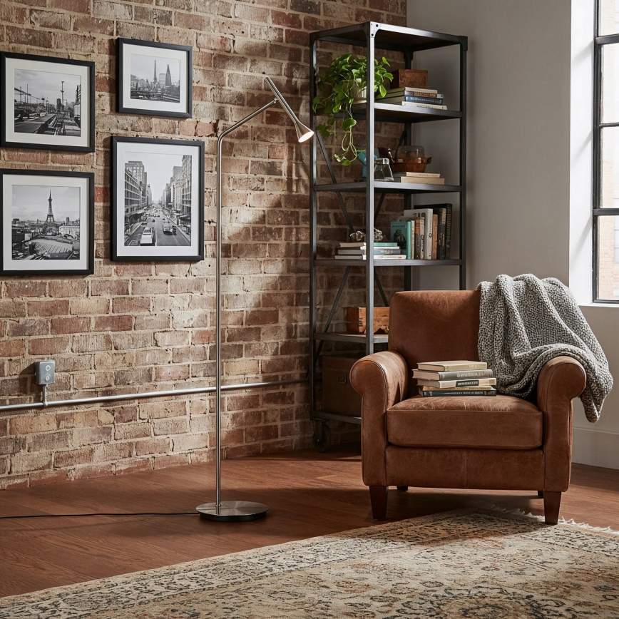 Ideal Lux - Vloerlamp DIESIS LED/4,5W/230V CRI 95 mat chroom