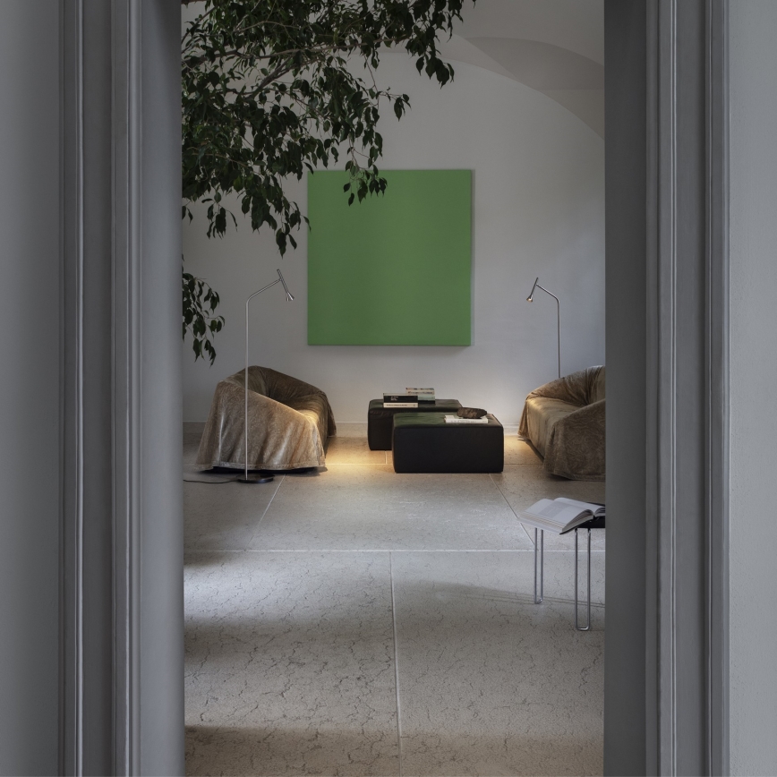 Ideal Lux - Vloerlamp DIESIS LED/4,5W/230V CRI 95 mat chroom