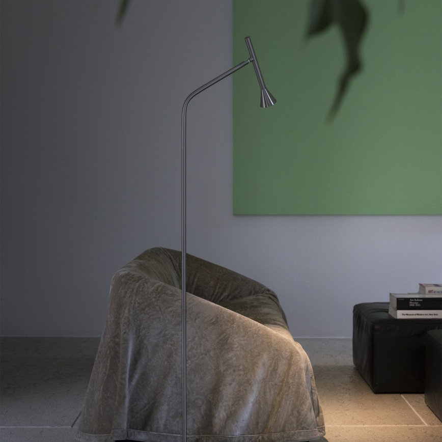 Ideal Lux - Vloerlamp DIESIS LED/4,5W/230V CRI 95 mat chroom