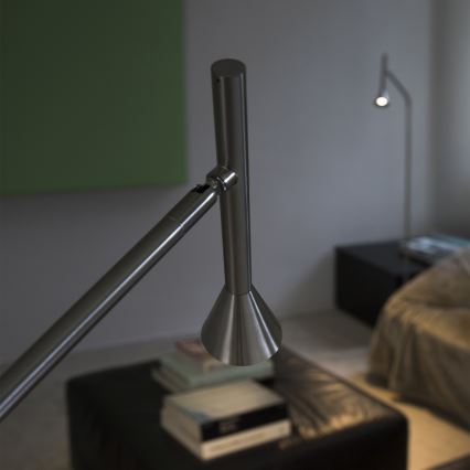 Ideal Lux - Vloerlamp DIESIS LED/4,5W/230V CRI 95 mat chroom