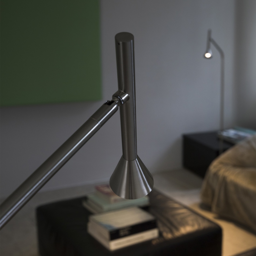 Ideal Lux - Vloerlamp DIESIS LED/4,5W/230V CRI 95 mat chroom