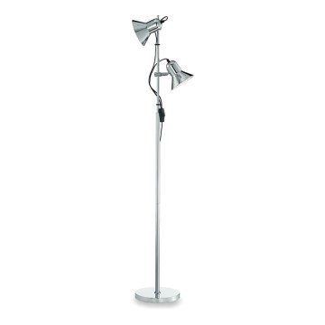 Ideal Lux - Vloerlamp POLLY 2xE27/60W/230V glanzend chroom