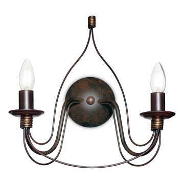 Ideal Lux - Wandlamp CORTE 2xE14/40W/230V koper