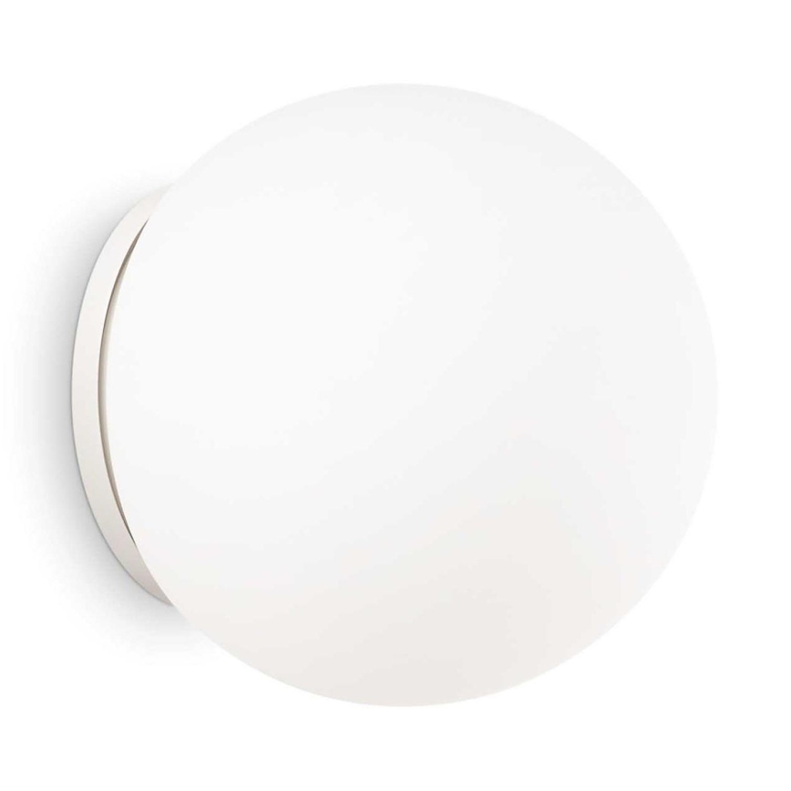 Ideal Lux - Wandlamp MAPA 1xE27/42W/230V Ø 30 cm wit