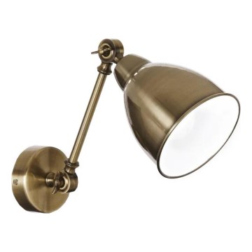 Ideal Lux - Wandlamp NEWTON 1xE27/42W/230V bronskleurig