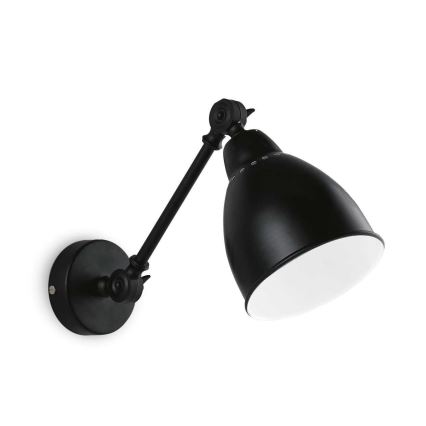 Ideal Lux - Wandlamp NEWTON 1xE27/42W/230V zwart