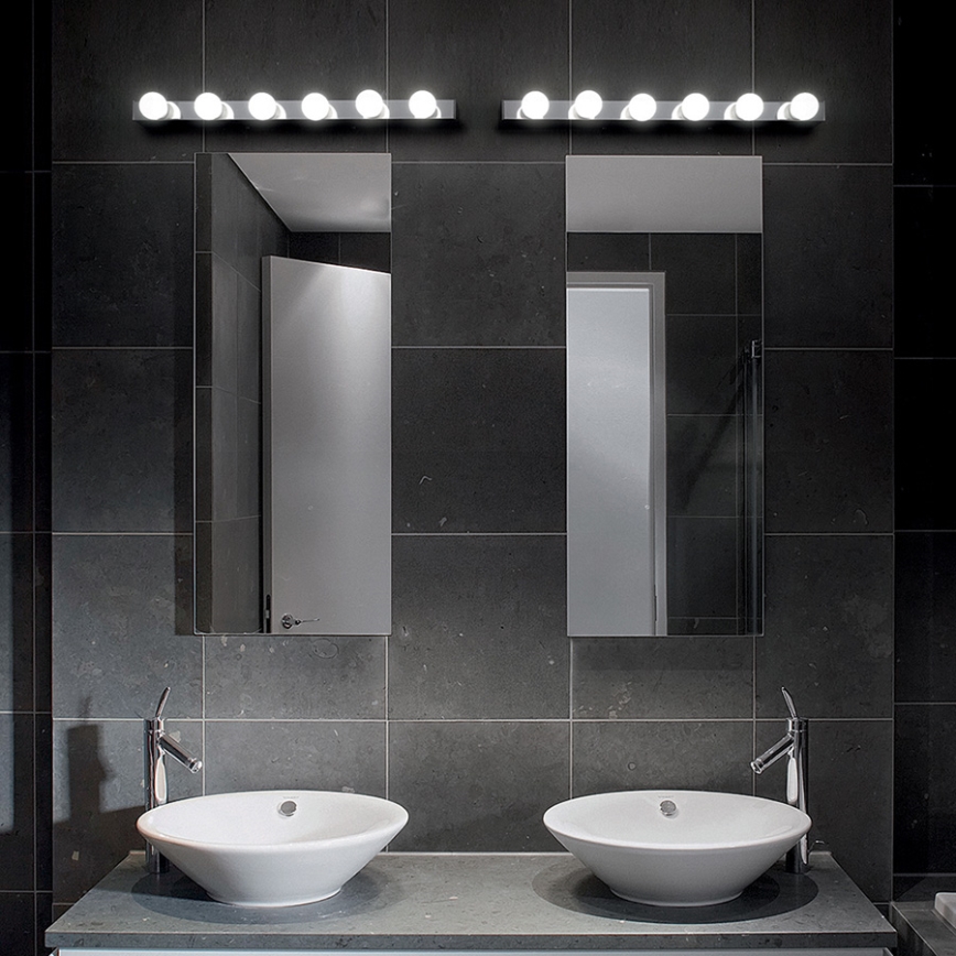 Ideal Lux - Wandlamp PRIVE 6xE14/40W/230V glanzend chroom