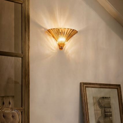 Ideal Lux - Wandlamp SANTA 1xE14/40W/230V goud