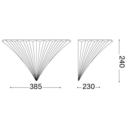 Ideal Lux - Wandlamp SANTA 1xE14/40W/230V goud