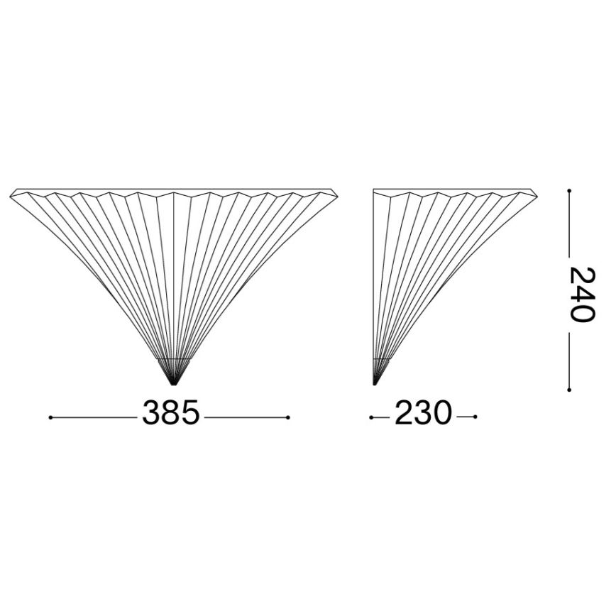 Ideal Lux - Wandlamp SANTA 1xE14/40W/230V helder