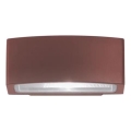 Ideal Lux - Wandlamp voor buiten ANDROMEDA 1xE27/60W/230V IP55 bruin