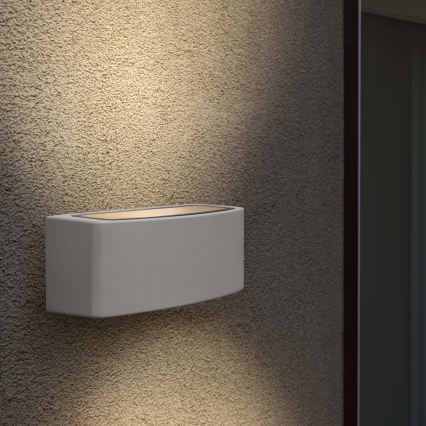 Ideal Lux - Wandlamp voor buiten ANDROMEDA 1xE27/60W/230V IP55 grijs