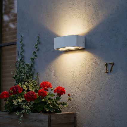 Ideal Lux - Wandlamp voor buiten ANDROMEDA 1xE27/60W/230V IP55 wit