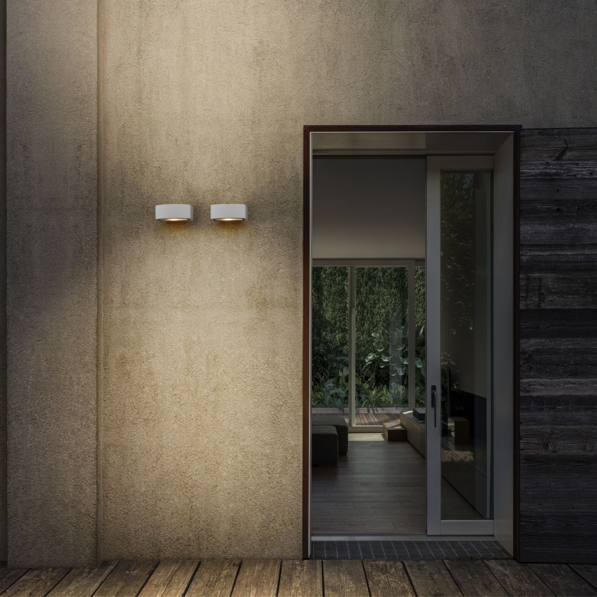 Ideal Lux - Wandlamp voor buiten ANDROMEDA 1xE27/60W/230V IP55 wit
