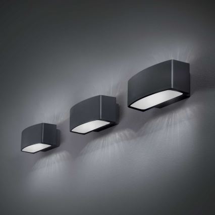 Ideal Lux - Wandlamp voor buiten ANDROMEDA 1xE27/60W/230V IP55 zwart