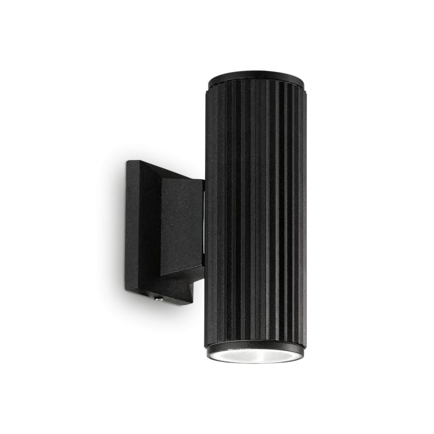 Ideal Lux - Wandlamp voor buiten BASE 2xGU10/28W/230V IP44 zwart