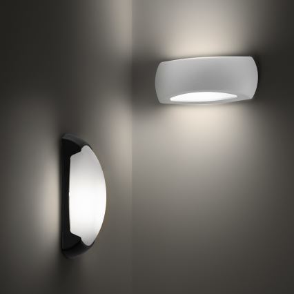 Ideal Lux - Wandlamp voor buiten FELIX 1xE27/23W/230V IP66 zwart