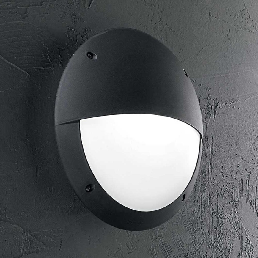 Ideal Lux - Wandlamp voor buiten LUCIA 1xE27/23W/230V IP66 zwart