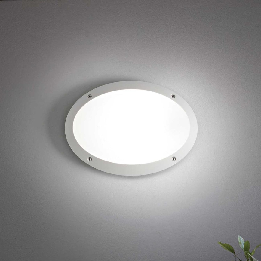 Ideal Lux - Wandlamp voor buiten MADDI 1xE27/23W/230V IP66 wit